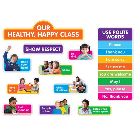 Scholastic Teaching Resources Our Healthy, Happy Class Bulletin Board Set 862626